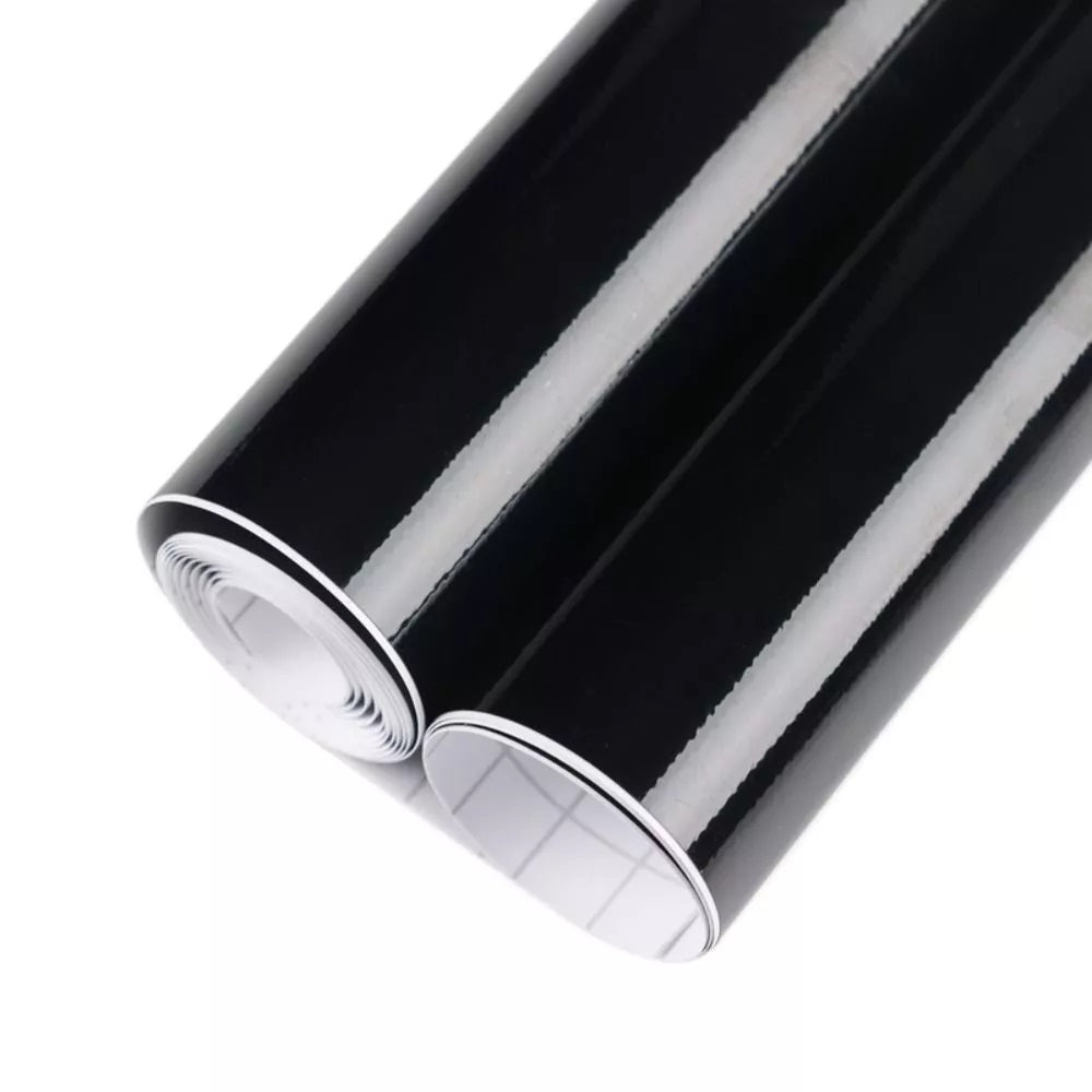 Folie auto pentru colantare integrala, Termoplastica, cu tehnologie "BUBBLE FREE", culoare Negru, finisaj Lucios, dimensiune 3,0m x 1,52m-1