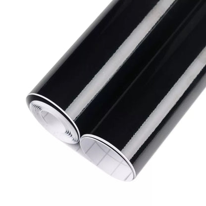 Folie auto pentru colantare integrala, Termoplastica, cu tehnologie "BUBBLE FREE", culoare Negru, finisaj Lucios, dimensiune 3,0m x 1,52m-1