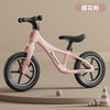 Children's balance bike without pedals 2 in 1 sliding scooter - Color: Sakura Pink 14 inches-0