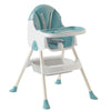 Scaun de Masa Pliabil 3in1, Flippy, Reglabil, Multifunctional, 3 Pozitii, Masuta si Husa Detasabile, Centura de Siguranta, Albastru-0