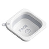 Lavoar Pliabil, Flippy, pentru Copii 1-8 Ani, 28.5x28.5x10 cm, din PE+PP, 3.5l, Model Fata, Gri-0