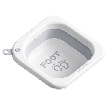 Lavoar Pliabil, Flippy, pentru Copii 1-8 Ani, 28.5x28.5x10 cm, din PE+PP, 3.5l, Model Picioare, Gri-0