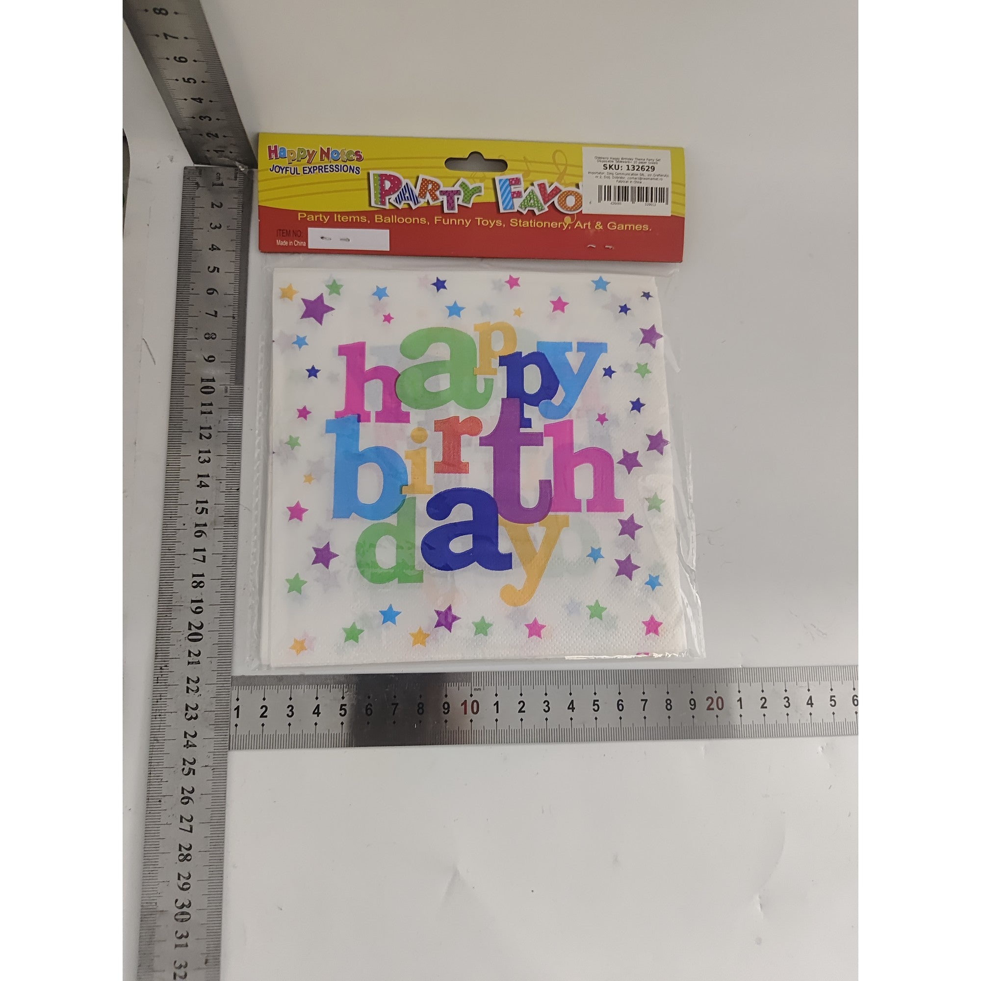 Set 10 Servetele Happy Birthday, Flippy, pentru Petrecere, Multicolor-1