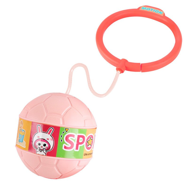 Minge pentru Sarit, Flippy, Tip Coarda Hula Hoop, Cerc 12 cm, Coarda 52 cm, Minge 12 x 11 cm, Functie Iluminat, 4-6 Ani, Plastic, Roz-0