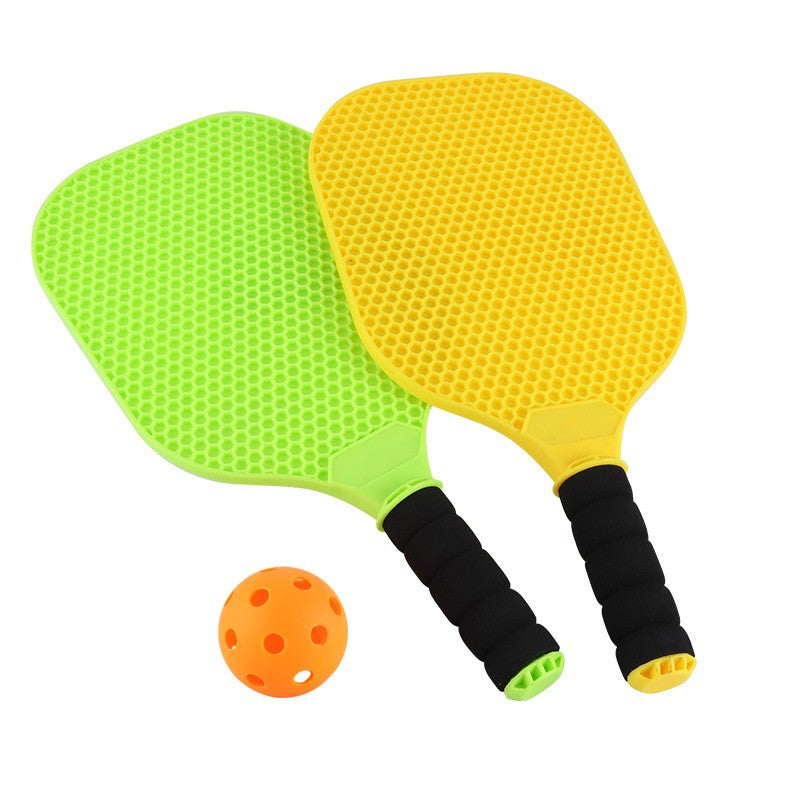 Set Joc de Ping-Pong, Flippy, 2 Palete, 1 Minge, Galben/Verde-0