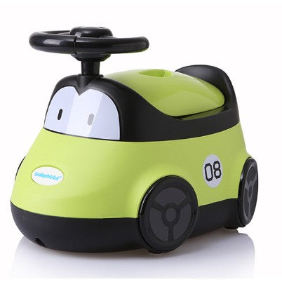 Olita pentru Copii, Flippy, +1an, Portabila, Design Masinuta cu Capac, Model Prietenos, Non-Toxic, Compartiment Detasabil, Usor de Curatat, Verde-4