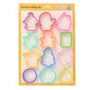 Set 12 forme pentru prajituri Flippy, material polipropilena, diverse forme, pentru orice ocazie,  adancime 1.6 cm, 23.3 x 33.5 x 1.8 cm, multicolor-0