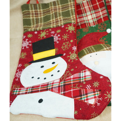 Ciorap Cadouri,Flippy,cu model om de zapada, rosu, marimea 20x40 cm, textil, interior-4