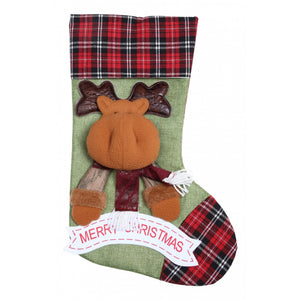 Ciorap Cadouri, Flippy,cu model ren,verde, marimea 23x45 cm, textil, interior-0