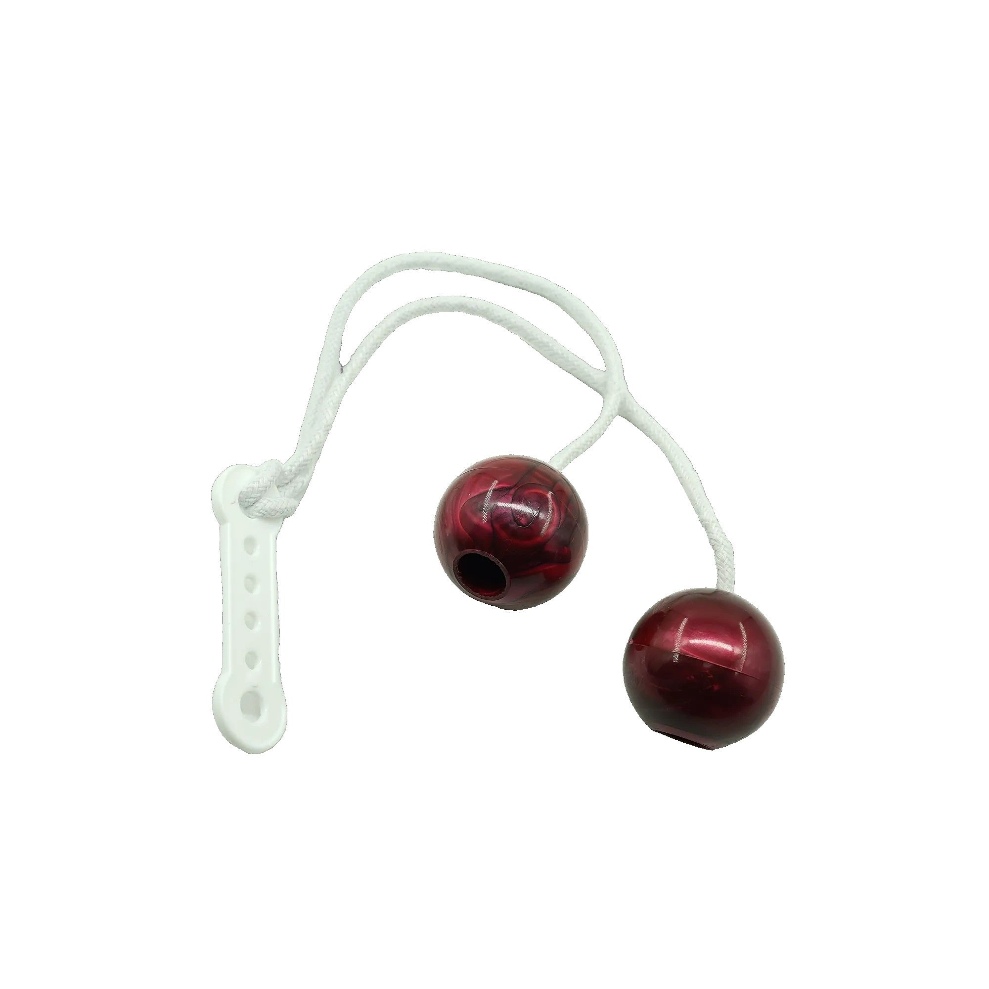 Jucarie interactiva cu bile, Flippy, Clackers ball, antistres, Visiniu, 40 mm-0