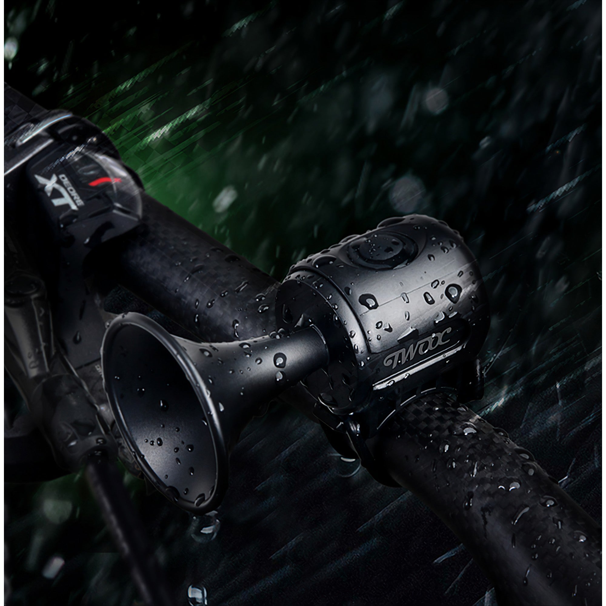 Claxon electric pentru bicicleta, Flippy, rezistent la apa, 120 dB, negru-2