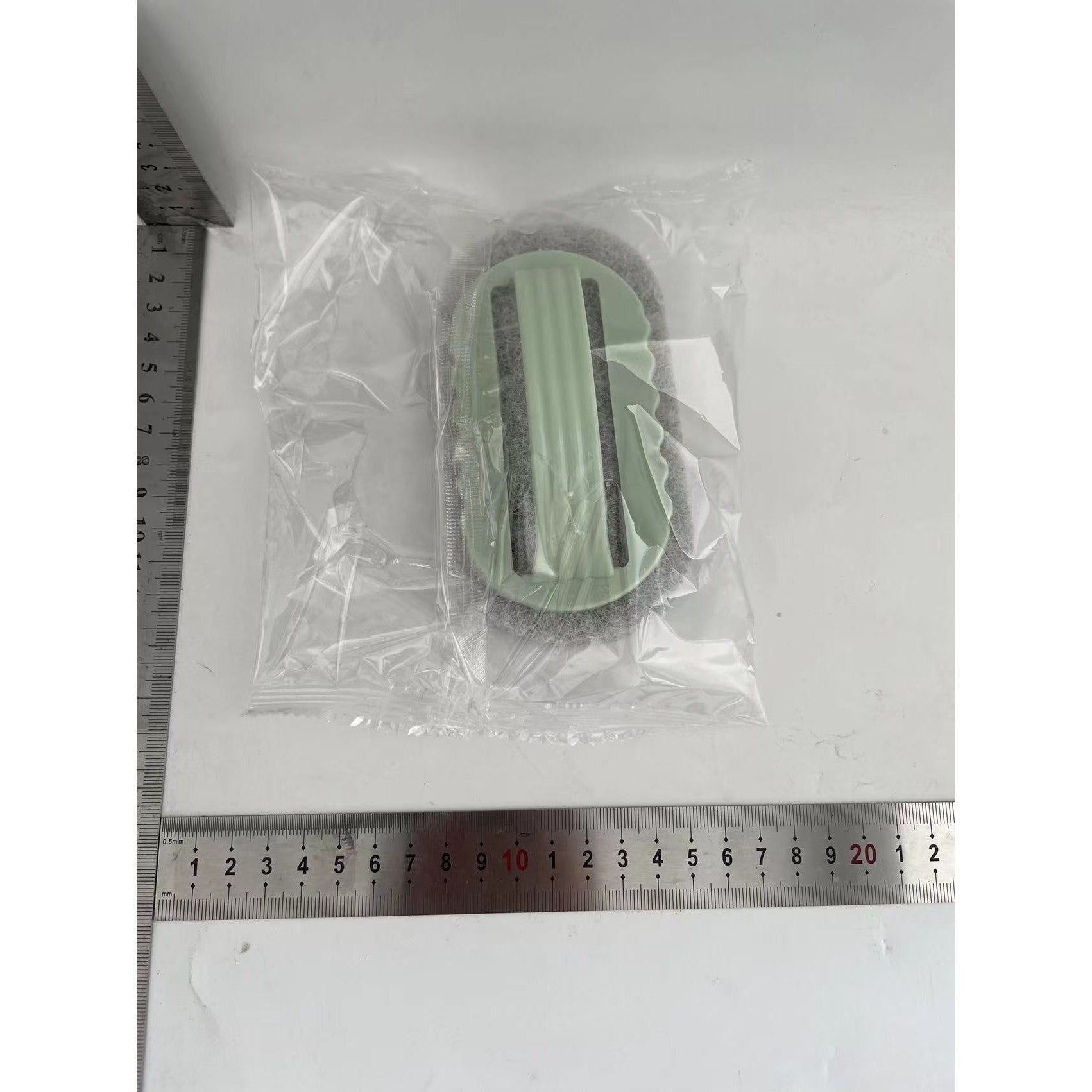 Perie de curățare cu mâner, Flippy, perie pentru gresie, baie, Bucătărie, Culoare: Verde-1