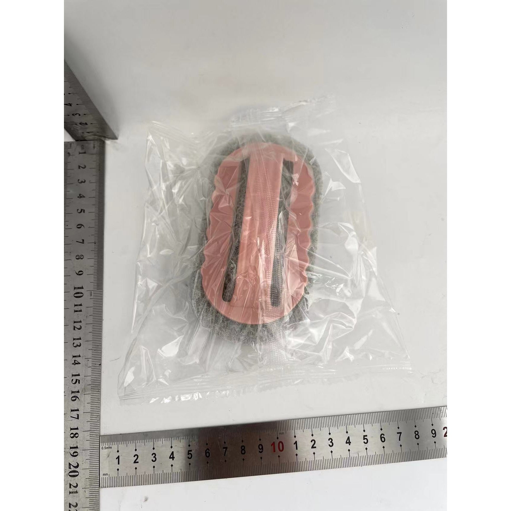 Perie de curățare cu mâner, Flippy, perie pentru gresie, baie, Bucătărie, Culoare: Roz-1