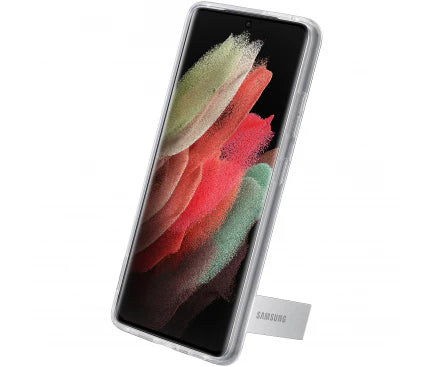 Husă Originală Samsung Clear Standing Cover pentru Galaxy S21 Ultra – Transparentă