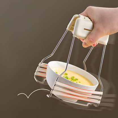 Clema pentru Boluri, Flippy, Anti-Alunecare, din Silicon, de Uz Casnic, Rezistent la Temperaturi Inalte, 17.6x11.5x5.15cm, Gri-6