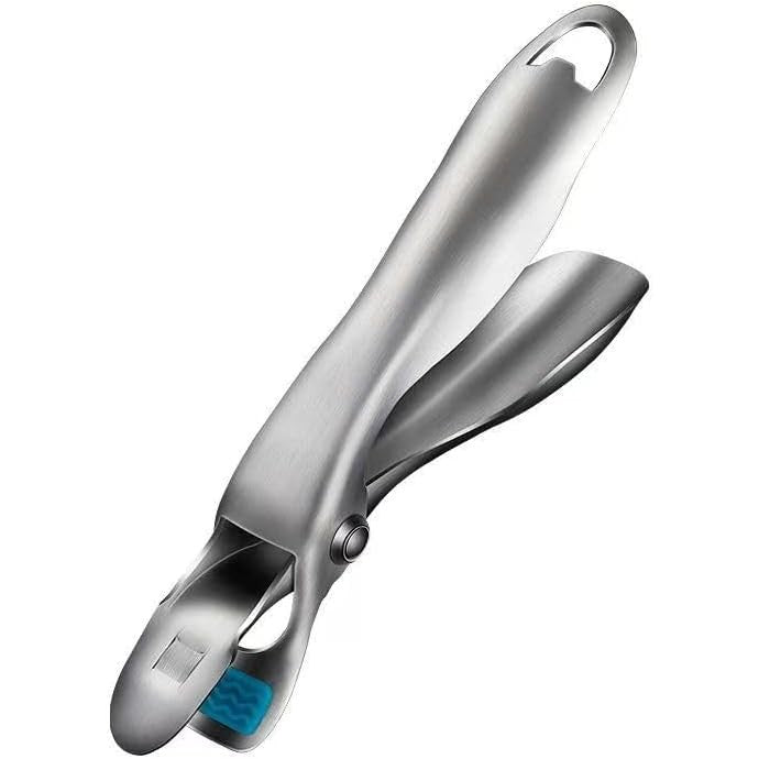 Clema pentru Boluri, Flippy, Anti-Alunecare, din Otel Inoxidabil si Silicon, de Uz Casnic, Rezistent la Temperaturi Inalte, 19.5x3.2 cm, Gri-0
