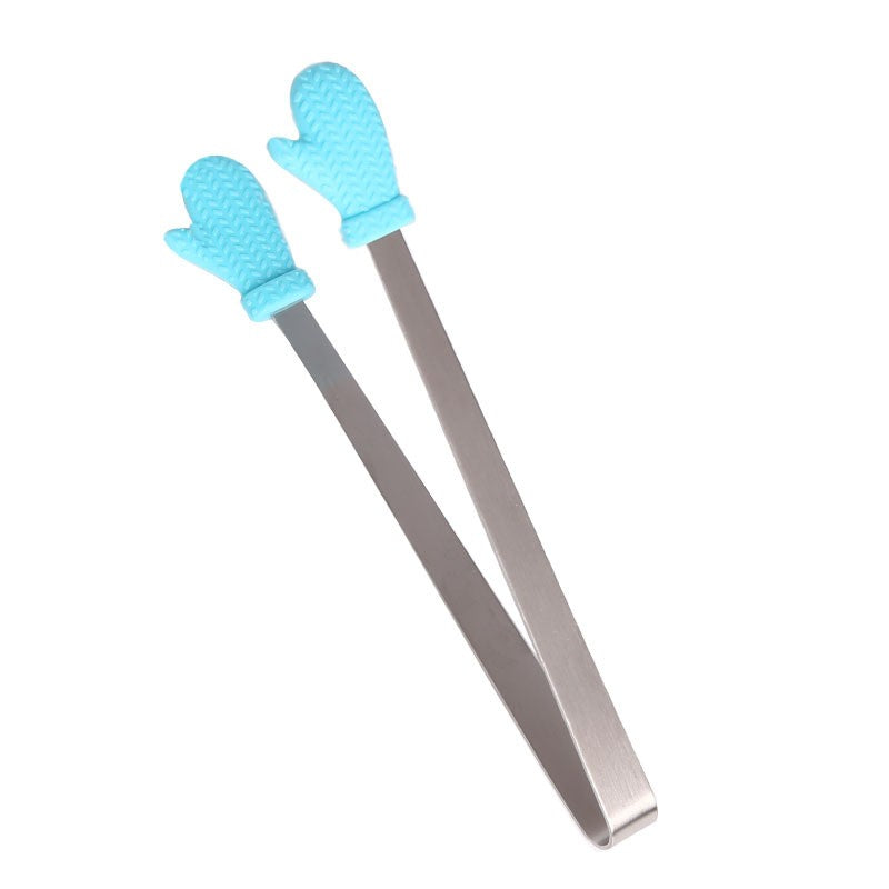 Cleste Creativ pentru Mancare, Flippy, Model Manusi din Silicon, 14.5x3 cm, Rezistent la Temperaturi Inalte si Coroziune, Albastru-2