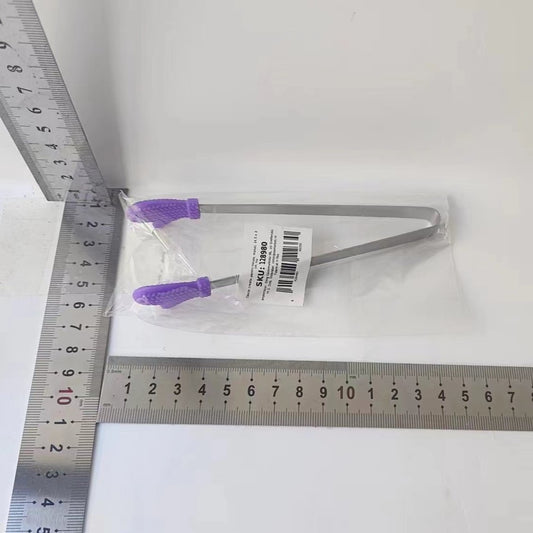 Cleste Creativ pentru Mancare, Flippy, Model Manusi din Silicon, 14.5x3 cm, Rezistent la Temperaturi Inalte si Coroziune, Mov-1