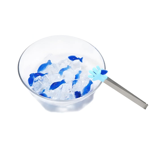 Cleste Creativ pentru Mancare, Flippy, Model Manute din Silicon, 14.5x3 cm, Rezistent la Temperaturi Inalte si Coroziune, Albastru-1