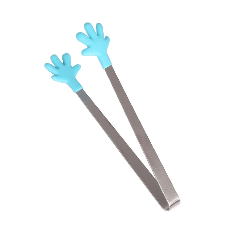 Cleste Creativ pentru Mancare, Flippy, Model Manute din Silicon, 14.5x3 cm, Rezistent la Temperaturi Inalte si Coroziune, Albastru-0