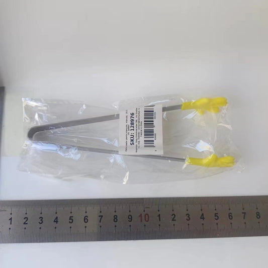 Cleste Creativ pentru Mancare, Flippy, Model Manute din Silicon, 14.5x3 cm, Rezistent la Temperaturi Inalte si Coroziune, Galben-1