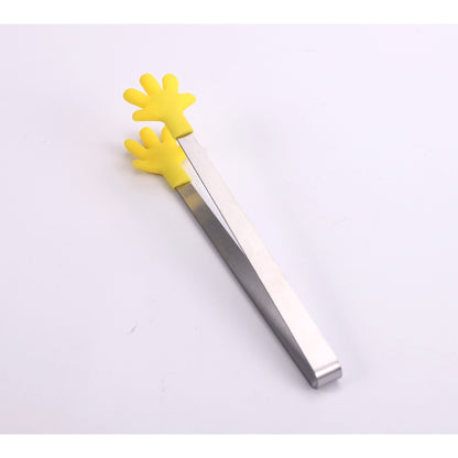 Cleste Creativ pentru Mancare, Flippy, Model Manute din Silicon, 14.5x3 cm, Rezistent la Temperaturi Inalte si Coroziune, Galben-2