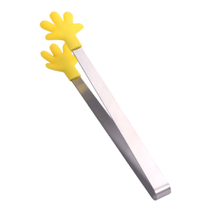 Cleste Creativ pentru Mancare, Flippy, Model Manute din Silicon, 14.5x3 cm, Rezistent la Temperaturi Inalte si Coroziune, Galben-0