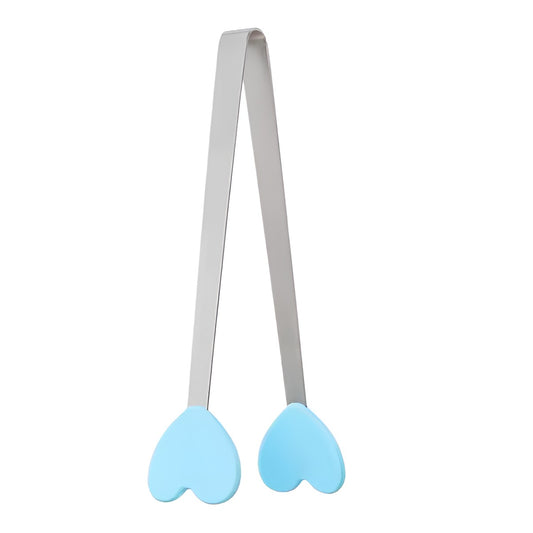 Cleste Creativ pentru Mancare, Flippy, Model Inimioare din Silicon, 14.5x3 cm, Rezistent la Temperaturi Inalte si Coroziune, Albastru-0