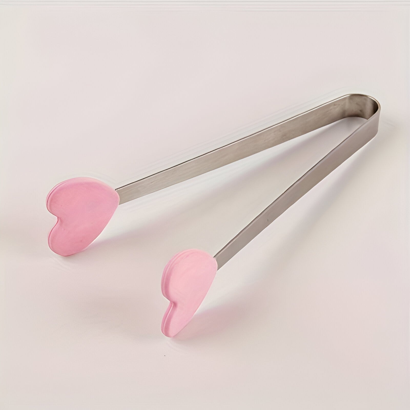 Cleste Creativ pentru Mancare, Flippy, Model Inimioare din Silicon, 14.5x3 cm, Rezistent la Temperaturi Inalte si Coroziune, Roz-5