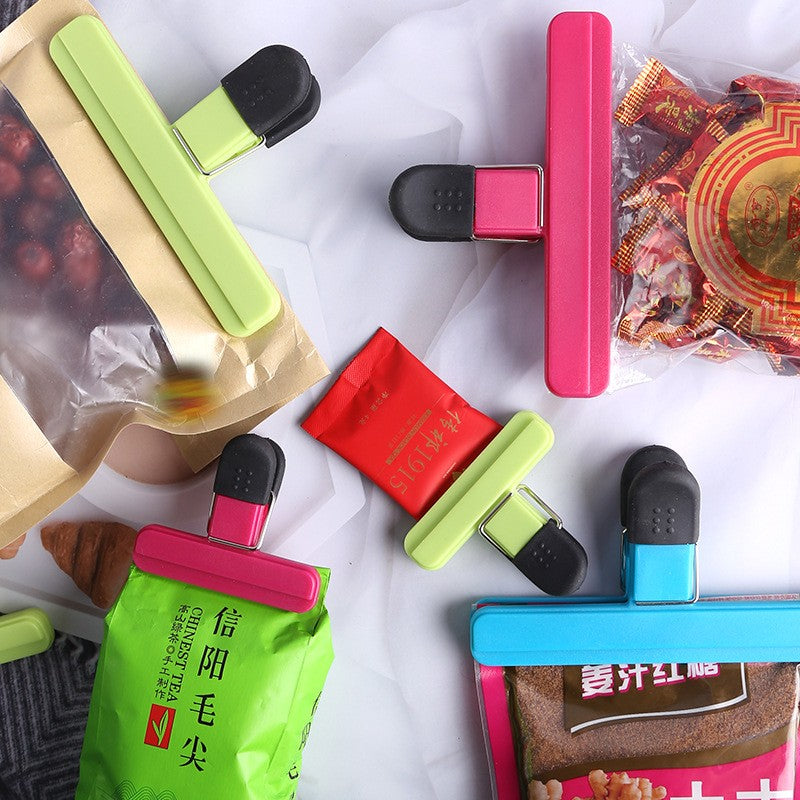 Cleste Multifunctional pentru Sigilarea Pungilor, Flippy, din Plastic, Mentine Alimentele Proaspete, 15x7.5 cm, Verde-3