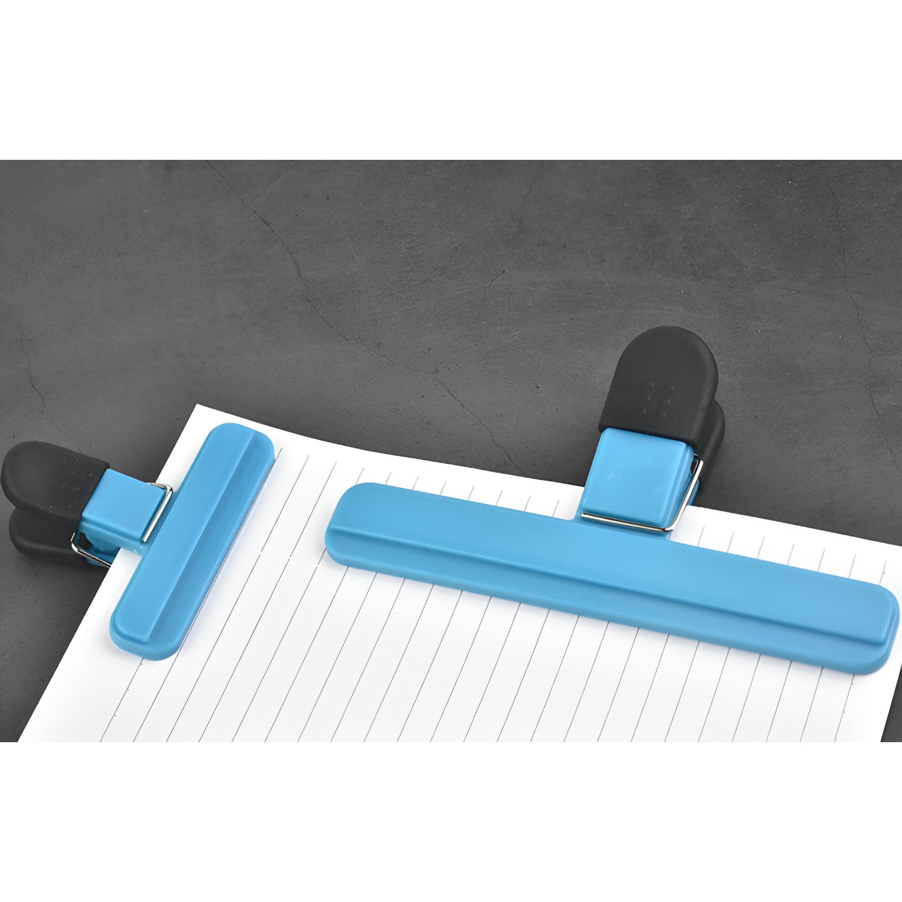 Cleste Multifunctional pentru Sigilarea Pungilor, Flippy, din Plastic, Mentine Alimentele Proaspete, 7x6.5 cm, Albastru-2