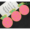 Suport pentru Pahar, Flippy, Model Ananas, PVC, Dimensiuni 12x9 cm, Roz-0