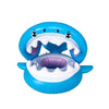 Colac de inot gonflabil pentru copii, Albastru, Model Rechin, 90 cm, Flippy-0