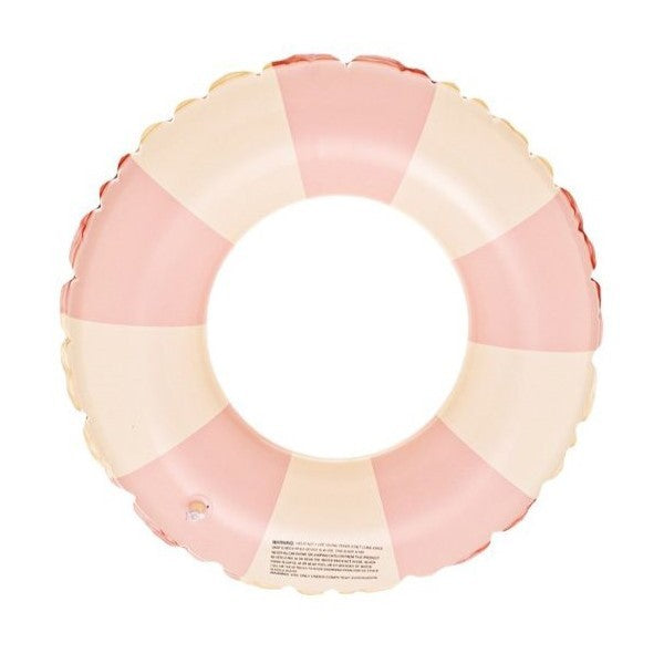 Colac de inot gonflabil pentru copii, In dungi Roz- Galben, Flippy, diametru 66 cm-0