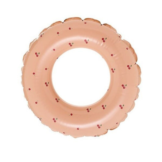 Colac de inot gonflabil pentru copii, Portocaliu, Model cu cirese, Flippy, diametru 66 cm-0