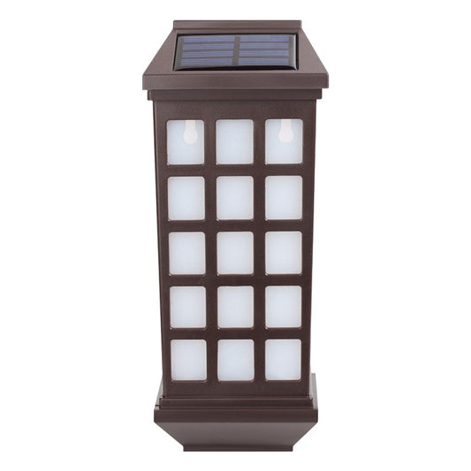 Lampa solara LED tip Felinar pentru perete Flippy, 23 x 9 cm, 1.2V, ABS, 600mAh, rezistent la apa, alb rece-0