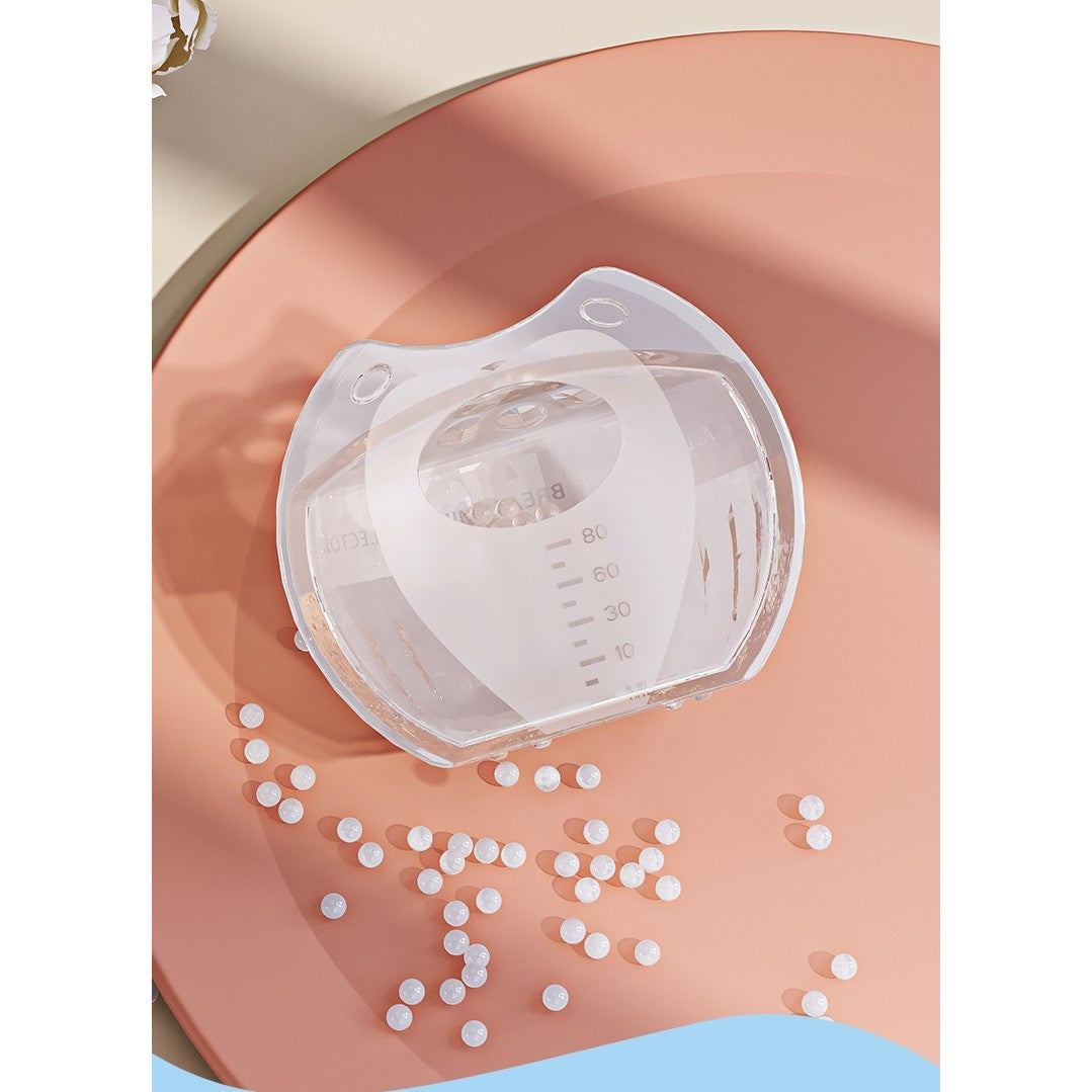 Colector de Lapte Matern, Flippy, din Silicon Safety, Anti-debordare, 80 ml, Transparent-4