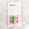 Set 6 Lumanari cu Inimioare, Flippy, Multicolor, Happy Birthday-0