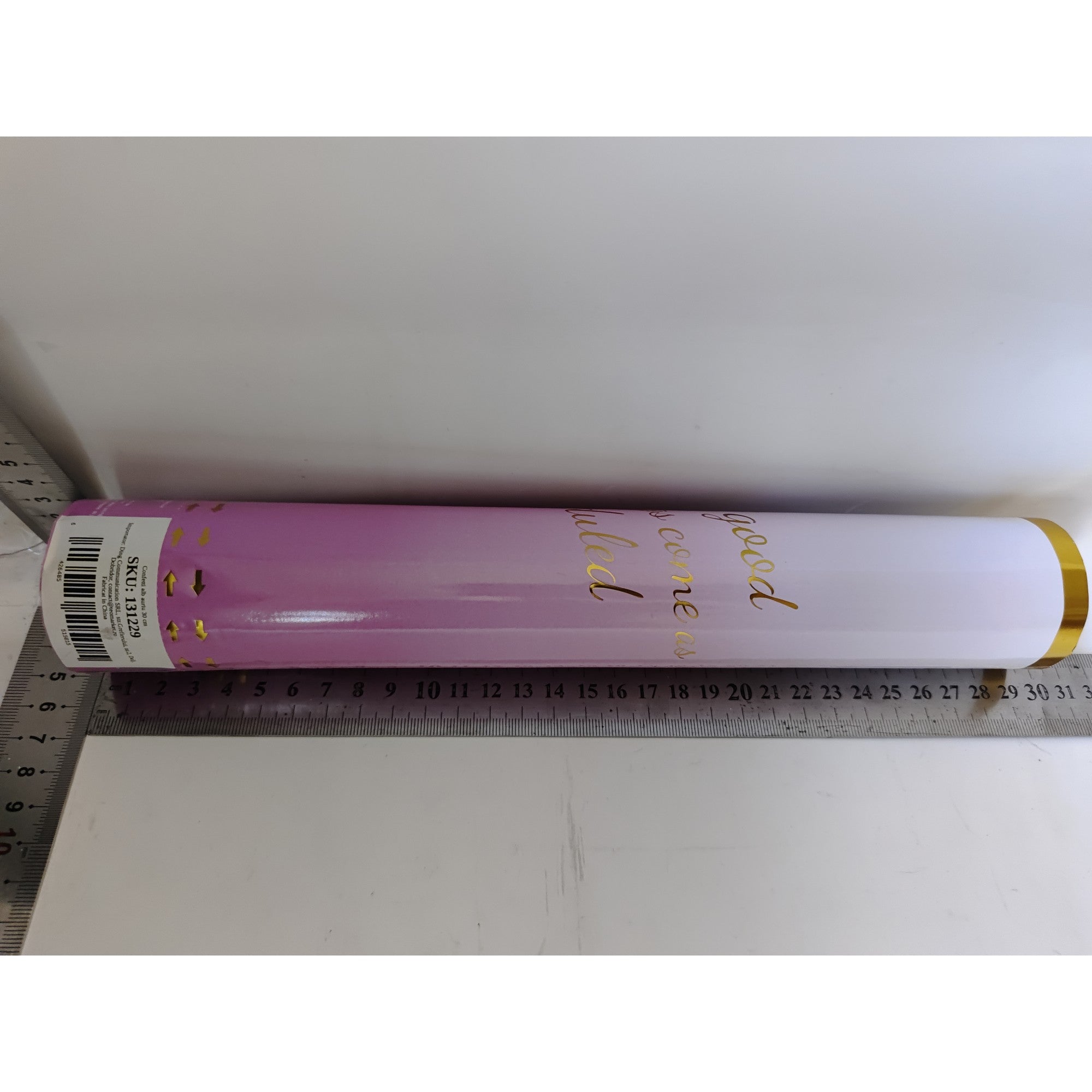Confetti Petrecere, Flippy, Alb cu Auriu, Lungime 30 cm-1