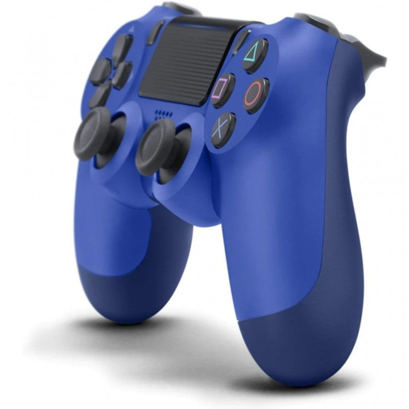 Controller Wireless Doubleshock 4, Consola PS4, PS3 si PC, Cu vibratii, Albastru