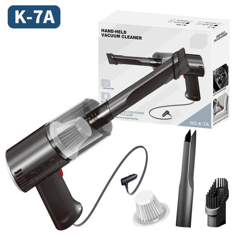 Aspirator Portabil Auto, Flippy, Tip Pistol K7A, Pentru Casa si Masina, Cablu Auto, 36 x 17 cm, Negru-1