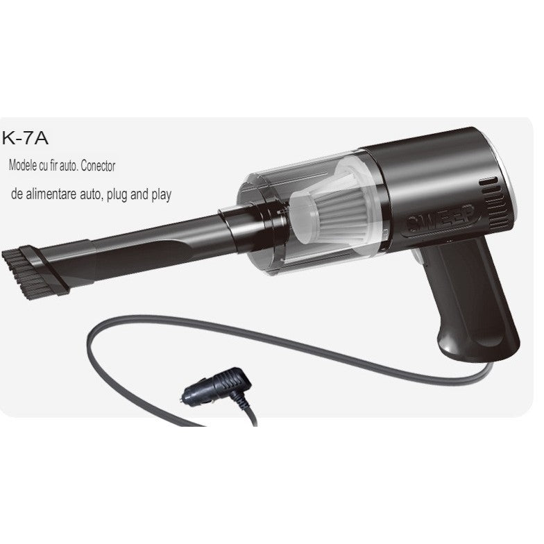 Aspirator Portabil Auto, Flippy, Tip Pistol K7A, Pentru Casa si Masina, Cablu Auto, 36 x 17 cm, Negru-10