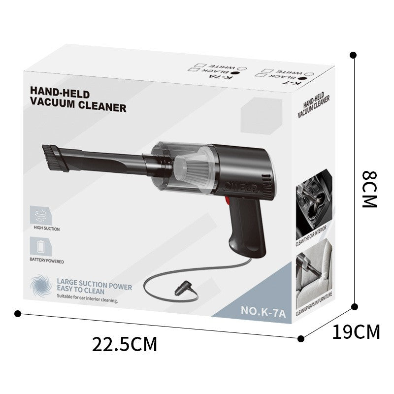 Aspirator Portabil Auto, Flippy, Tip Pistol K7A, Pentru Casa si Masina, Cablu Auto, 36 x 17 cm, Negru-12