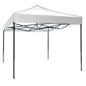 Cort pliabil pentru Evenimente, cadru metalic pentru curte si gradina, 2x2 m, Alb, Flippy-0