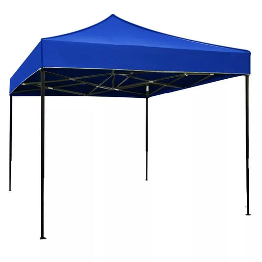Cort pliabil pentru Evenimente, cadru metalic pentru curte si gradina, 2x2 m, Albastru, Flippy-0