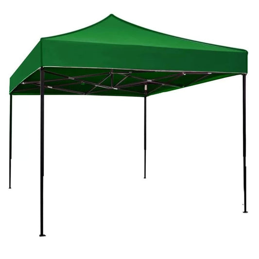 Cort pliabil pentru Evenimente, cadru metalic pentru curte si gradina, 2x2 m, Verde, Flippy-0