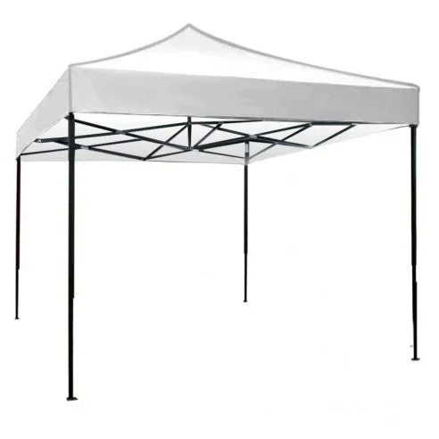 Cort pliabil pentru Evenimente, cadru metalic pentru curte si gradina, 2x3 m, Alb, Flippy-0