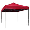 Cort Pavilion 3x3m Rosu Pliabil Cadru Metal pentru Curte, Gradina, Evenimente-0