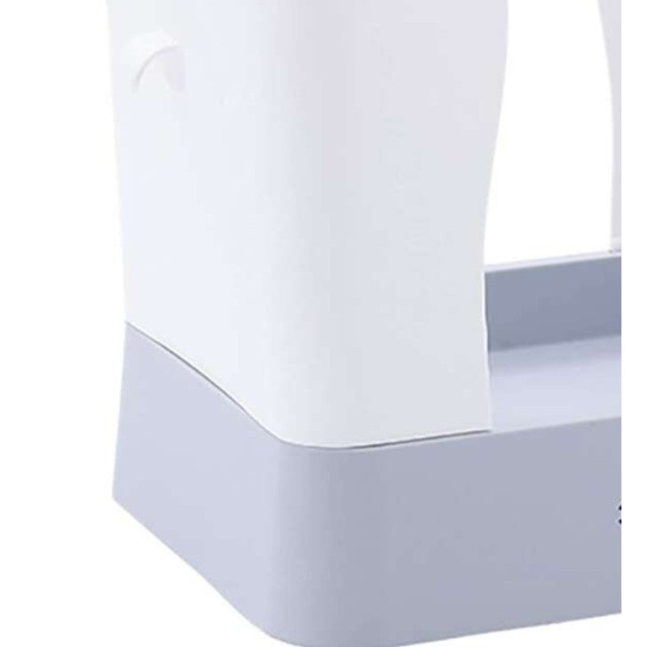 Cos de Gunoi Extensibil, Flippy, din Plastic, Reglabil, Pliabil, Versatil, pentru Bucatarie, Baie sau Birou, Cos Universal, 21x25x17 cm, Alb Gri-3