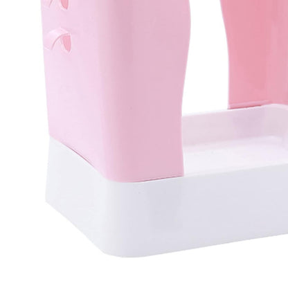 Cos de Gunoi Extensibil, Flippy, din Plastic, Reglabil, Pliabil, Versatil, pentru Bucatarie, Baie sau Birou, Cos Universal, 21x25x17 cm, Roz Alb-4